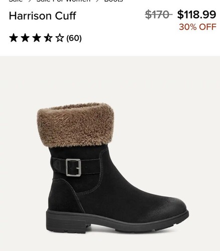 Stivali moda UGG Harrison Cuff nuovi taglia 7 made in Vietnam ??