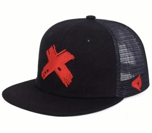 Letter X Fashion Snapback Cap Baseball Hat Casual Era Cross Hip Hop Flat Men - Picture 1 of 6