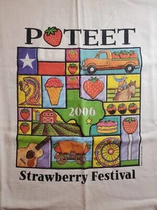 Vintage Poteet Strawberry Festival - Large T-Shirt - Texas 2006 schön! - Bild 1 von 15