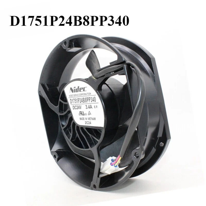 ， SERVO D1751P24B8PP340 Inverter Cooling Fan DC 24V 3.4A 172*150*51MM 4-Pin - Image 1 of 1