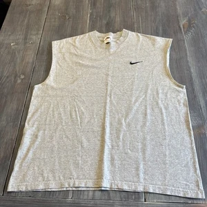 Camiseta De Colección Nike Sin Mangas Para Hombre XL Swoosh Camisa Muscular Hecha en EE. UU. Etiqueta Blanca - Imagen 1 de 6