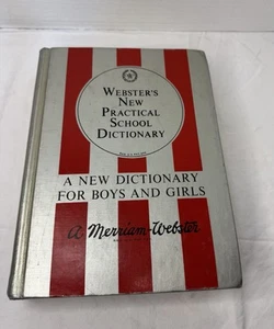 1964 Webster New Practical School Dictionary Vintage - Bild 1 von 7