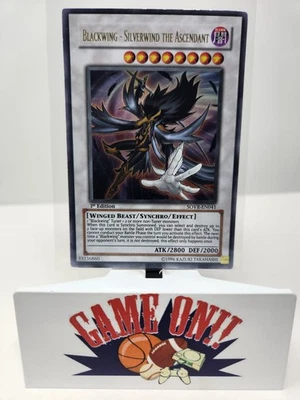 YuGiOh Blackwing - Silverwind the Ascendant SOVR-EN041 1st Edition Ultra Rare LP - Image 1 of 2