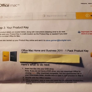 Microsoft Office MAC 2011 Home & Business Full Version English Read Descriptions - Picture 1 of 3