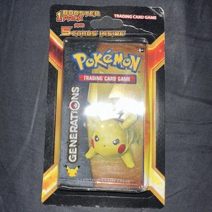 Pokemon TCG Generations Blister Booster Pack PIKACHU ARTWORK SEALED - Picture 1 of 2