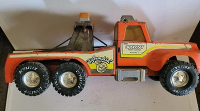 Nylint  Big Pumpkin Orange Wrecker Pressed Steel Tow Truck Vintage Estate Find - Image 1 of 4
