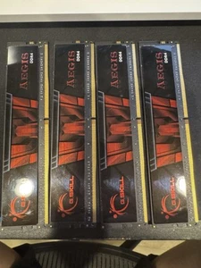 G. SKILL Aegis 32GB (4x8GB) 3200 MHz DR4 3000 (PC4 25600) RAM - Picture 1 of 2