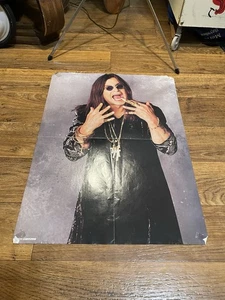Ozzy Osbourne Vintage Poster 21x15  RARE Original From Magazine Double Sided - Picture 1 of 6