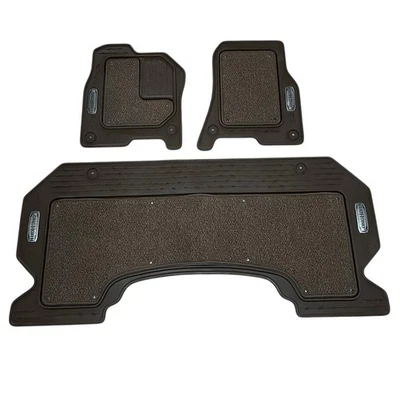 RAM 1500 Crew Cab Laramie Longhorn Edition Floor Mats Brown 3pc Set 2019 OEM VGC - Image 1 of 4