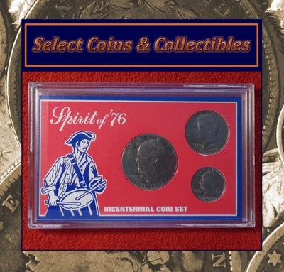 U.S. Minted Bicentennial (3) Three Coin Set 1776-1976 #3468 - Image 1 of 4