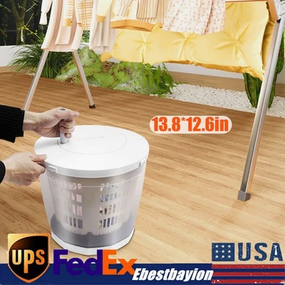 2 in 1 Hand Operated Washing Machine Spin Dryer Manual Clothes Washer For Travel - Image 1 of 4