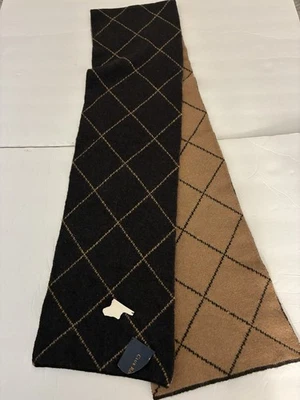 CLUBROOM Hombres Bufanda Lana de Cordero Rectángulo Suave M Reversible Clásico Preppy Cálido Foto 1 de 4