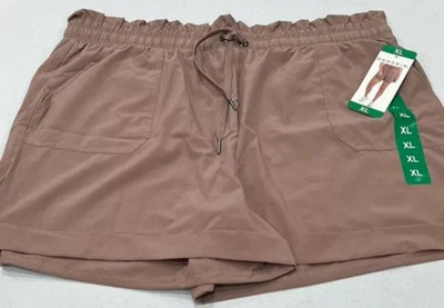 Pantalones cortos Danskin para mujer bolsa de papel, asta, talla XL.  AP Foto 1 de 2