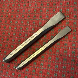 Proto Tools EE. UU. 2 piezas Cincel Frío Corte 3/4 1/2 🇺🇸 Excelente 86A - Imagen 1 de 12