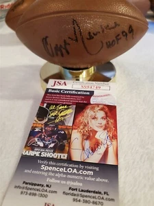 OZZIE NEWSOME signed mini size football JSA COA BROWNS - Picture 1 of 2