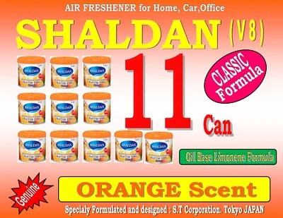 MY SHALDAN 11 Can SHALDAN V8- CLASSIC Formula- Home Car Office Air Freshener - ORANGE Scent