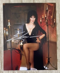 Elvira Hand Signed Autograph 8x10 Photo With COA - Picture 1 of 2