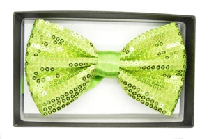 New Style Tuxedo Classic Bow Tie Sequin Neckwear Adjustable 16 Colors - Picture 1 of 17