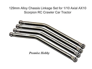 4 piezas acoplamiento de chasis CNC de 129 mm para Rock RC Crawler Axial AX10 Scorpion - Imagen 1 de 3