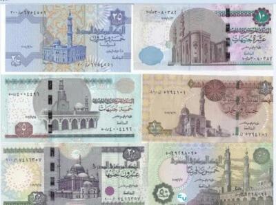 EGYPT Set of 6 Replacement Notes UNC + 2 Gifts !!! Worth $75++. E20c - Image 1 of 3