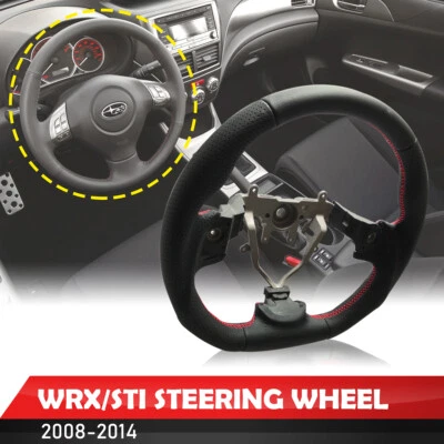 Leather Steering Wheel for SUBARU WRX STI IMPREZA 2008-2014 Foto 1 de 4