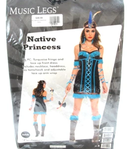 New Native Princess Women’s 5 pc. Lace-Up Dress Tomahawk Adult Sexy Costume XS - Picture 1 of 7