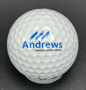 Andrews Federal Credit Union Logo Golf Ball (1) Titleist Pro V1 Pre-Owned - Picture 1 of 4