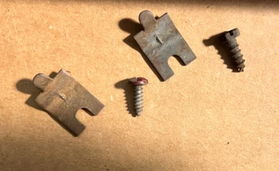 1965 1966 - 1973 & Other Ford Mustang A/C / Heater Unit Cable Bracket Screw (2) - Image 1 of 2
