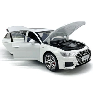 1:18 2022 Audi A6L Sedan Model Toy Car Diecast Toy Vehicle Metal Alloy White - Picture 1 of 13