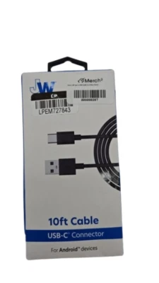 Just Wireless 10ft Type-C to USB-A Cable - Black - Image 1 of 2
