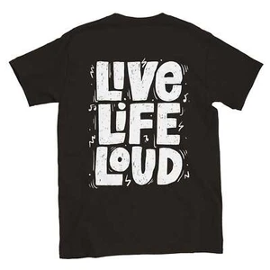 Live Life Loud! - Classic Unisex Crewneck T-shirt - Picture 1 of 11