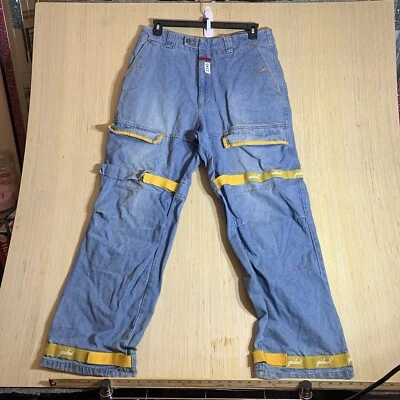 Vintage Girbaud  Shuttle Strap Denim Pants Adult 36 Blue Men’s M+FG Hip Hop 90’s - Image 1 of 4