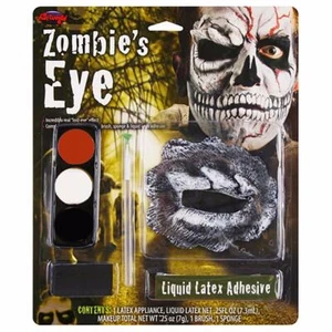 Fun World Zombie's Eye Theatrical Halloween Make Up Kit Latex 7 Piece New - Picture 1 of 1