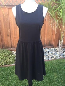 VIEJO AZUL MARINO Vestido Elástico Negro Sin Mangas Talla Mediana (C642) - Imagen 1 de 6