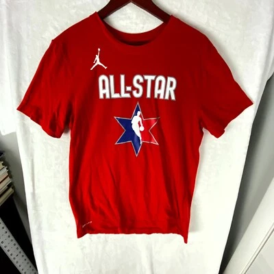 Camiseta Nike Para Hombre Mediana Roja Juego de Estrellas Damian Lillard #0 Dri Fit Pullover Foto 1 de 4