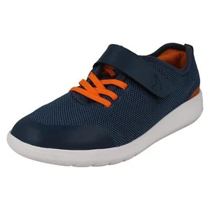 Jungen Clarks atmungsaktive leichte Freizeit Turnschuhe Scape Trace - Bild 1 von 10
