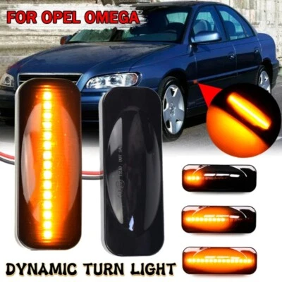 Luz marcadora lateral LED dinámica 2 piezas para Opel Omega B Stufenheck Caravan 1994-2003 Foto 1 de 4