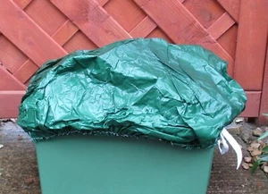2x Recycling Box/Bin Cover/Lid - Elasticated, Tie on, Wind/Weatherproof, SALE - Picture 1 of 4