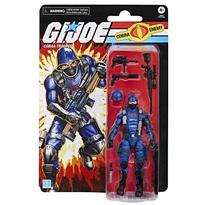 G.I. Figura de acción Joe Classified Retro Cardback Cobra Trooper 6" de Hasbro Toys Foto 1 de 4