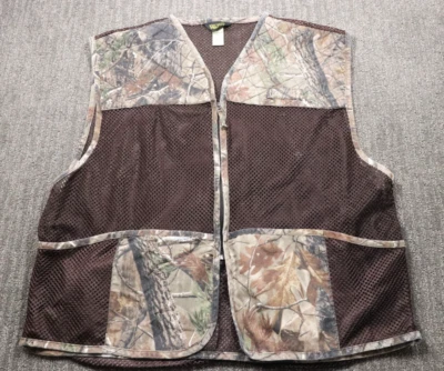 Walls Mesh Hunting Vest Game Pouch Men's XL Full-zip Outdoor Camo - Image 1 of 4