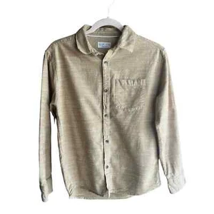 ZARA Kids Collection Camel Tan Button Up Flannel Shirt, Kid’s Size 11/12 - Picture 1 of 6