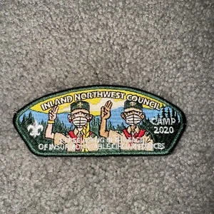 Inland Northwest Council Covid CSP Camp 2020, Only 100 Made Boy Scout Patch - Picture 1 of 3