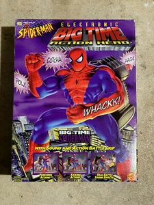 Vintage 1996 Marvel SPIDER-MAN Electronic Big Time Action Hero Toy Biz SEALED - Picture 1 of 7