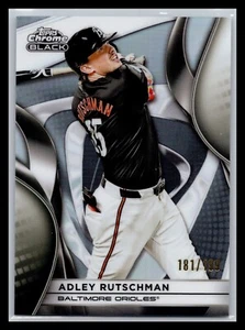 2025 Topps Chrome Black 66 Adley Rutschman Orioles Refractor /199 - Picture 1 of 2