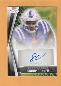 Snoop Conner Mississippi Rebels AUTO 2022 Sage Hit Hattiesburg MS Jaguars 3T - Imagen 1 de 2
