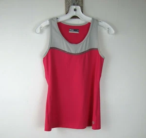 LIJA Women's size XS Pink & Grey Stretch Nylon Athletic Tank Top - Picture 1 of 3