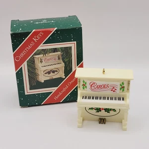 HOLIDAY PIANO 1987 Hallmark Keepsake Ornament Christmas Keys Handcrafted CAROLS - Picture 1 of 17