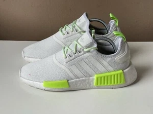 ADIDAS ORIGINALS NMD_R1 Hombres Blanco Solar Verde Gimnasio Correr Entrenador Reino Unido Talla 5 - Imagen 1 de 14