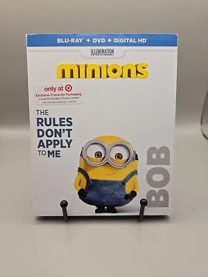 Minions (Blu-ray + DVD +  Bonus Disc, 2015) Target Exclusive With Slipcover  Foto 1 de 4