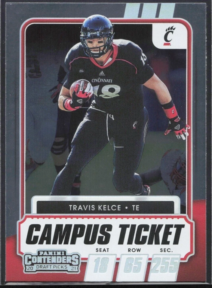 TRAVIS KELCE 2021 PANINI CONTENDERS CAMPUS TICKET - Image 1 of 1